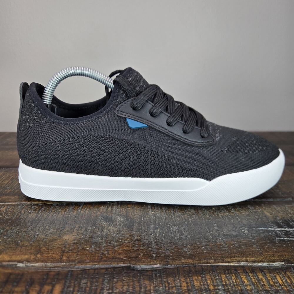 Vessi Black Knit Women's Sneakers with White Sole - Picture 5 of 11